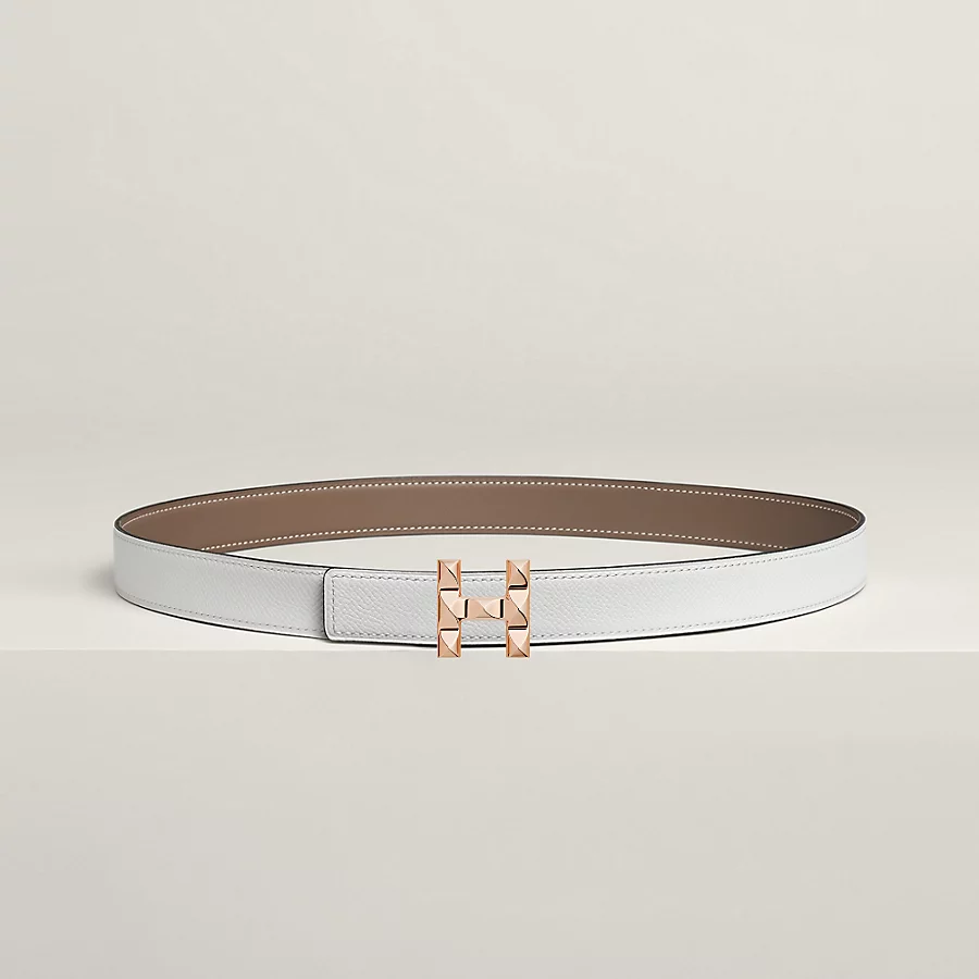 H Infini belt buckle & Reversible leather strap 24 mm - Image 2